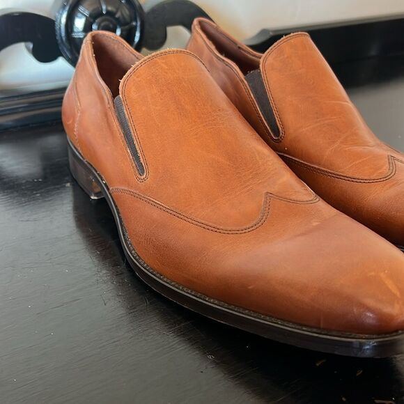 Massimo Matteo Firenze Cuoio (Hand Made In Italy) Brown Leather WINGTIP Shoes - Picture 11 of 12